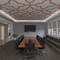 Ekena Millwork 66 56W x 66 56H x 38T Large Laird Decorative Fretwork Wood Ceiling Panels, Cherry CELW67X67X0375LRDCH - alternate 5